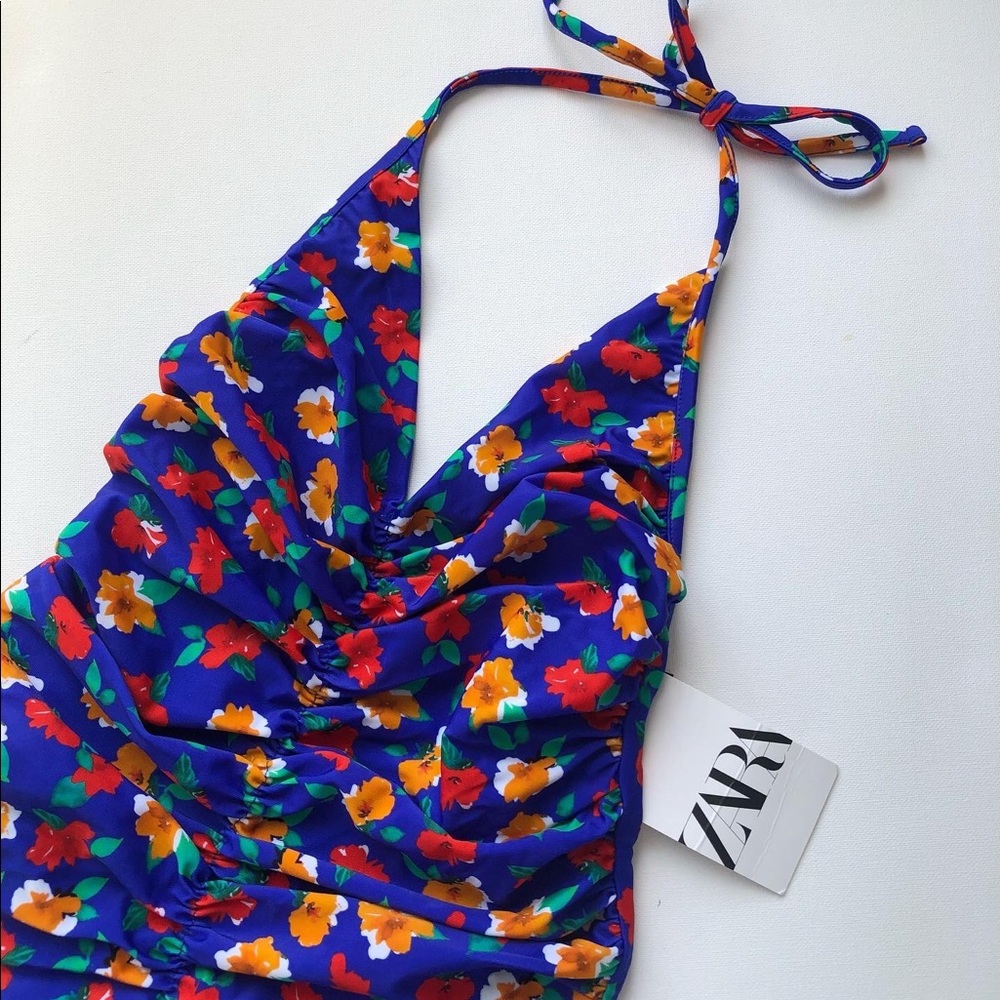 ZARA | Halter Neck One Piece Swimsuit